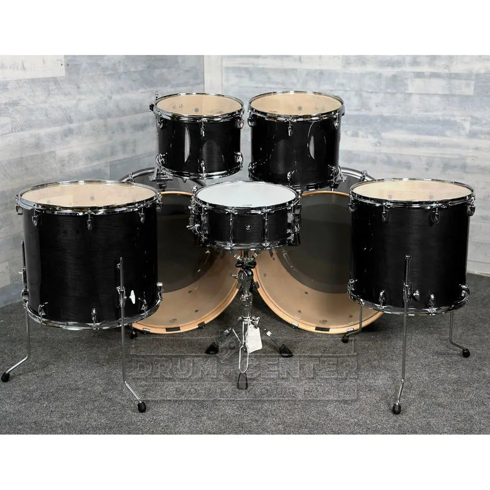 Yamaha Stage Custom Birch 7pc Drum Set (24" Double Bass) Raven Black - Drum Center Of Portsmouth