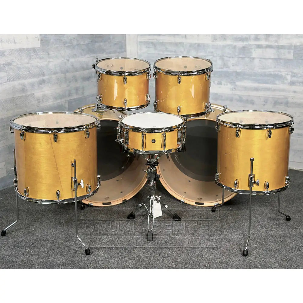 Yamaha Stage Custom Birch 7pc Drum Set (24" Double Bass) Natural Wood - Drum Center Of Portsmouth
