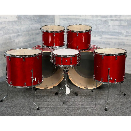 Yamaha Stage Custom Birch 7pc Drum Set (24" Double Bass) Cranberry Red - Drum Center Of Portsmouth