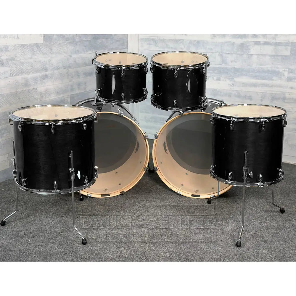 Yamaha Stage Custom Birch 6pc Drum Set (24" Double Bass) Raven Black - Drum Center Of Portsmouth