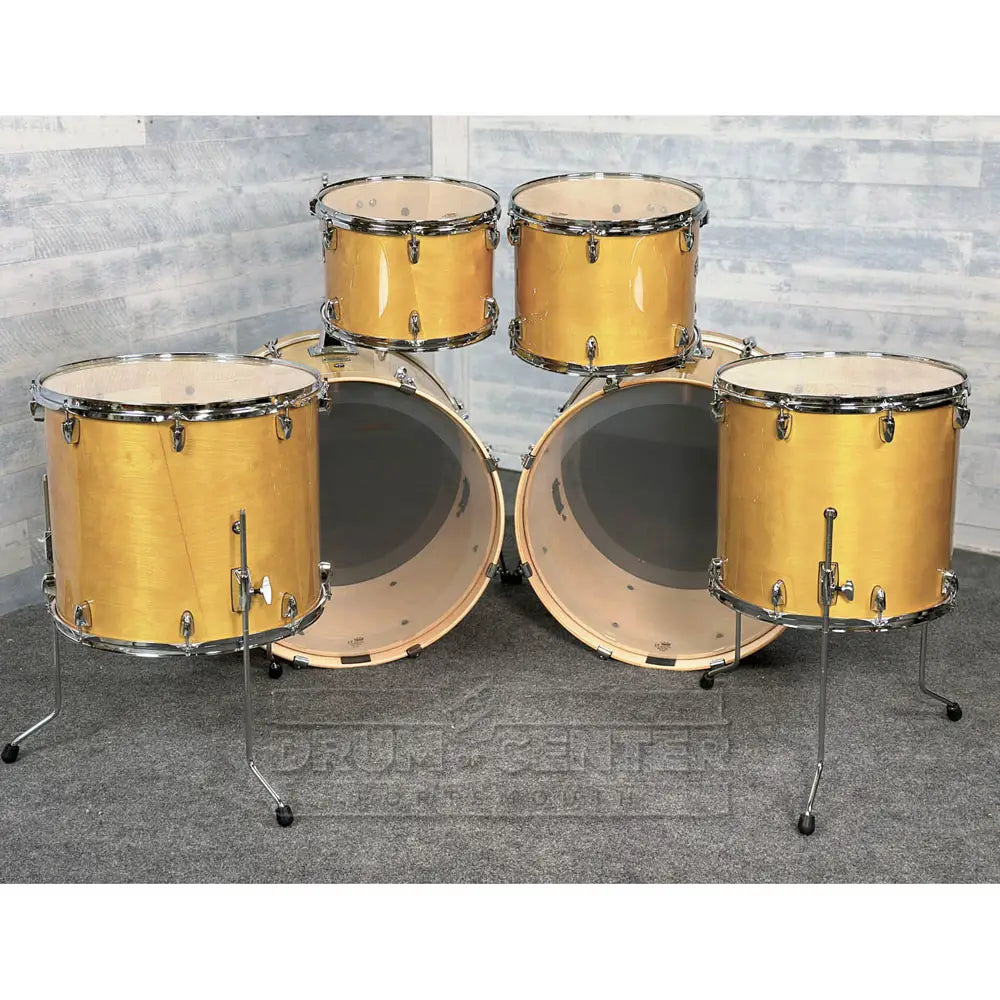 Yamaha Stage Custom Birch 6pc Drum Set (24" Double Bass) Natural Wood