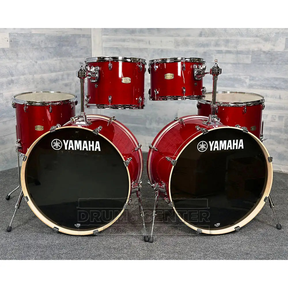 Yamaha Stage Custom Birch 6pc Drum Set (24" Double Bass) Cranberry Red - Drum Center Of Portsmouth