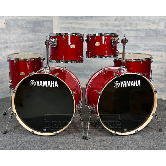 Yamaha Stage Custom Birch 6pc Drum Set (24" Double Bass) Cranberry Red - Drum Center Of Portsmouth