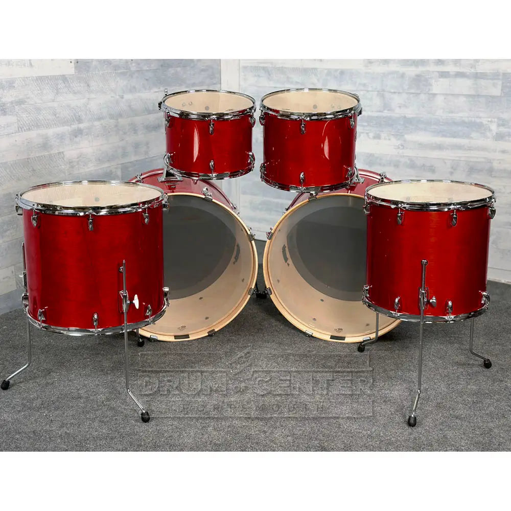 Yamaha Stage Custom Birch 6pc Drum Set (24" Double Bass) Cranberry Red - Drum Center Of Portsmouth