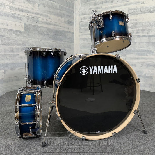 Yamaha Stage Custom Birch 4pc Drum Set 24/13/16/14 Deep Blue Sunburst - Drum Center Of Portsmouth
