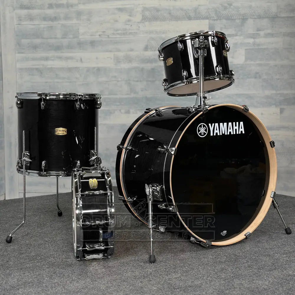 Yamaha Stage Custom Birch 4pc Drum Set 24/13/16/14 Raven Black - Drum Center Of Portsmouth