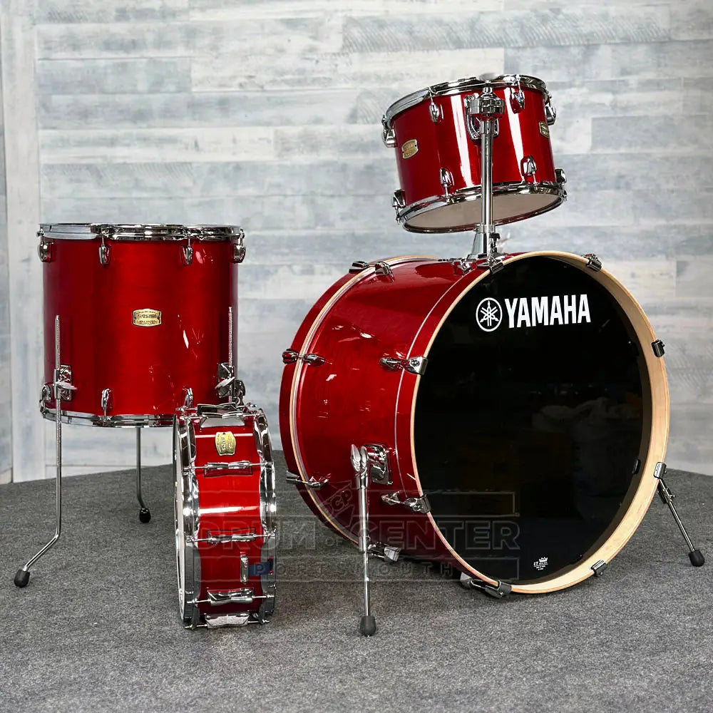 Yamaha Stage Custom Birch 4pc Drum Set 24/13/16/14 Cranberry Red - Drum Center Of Portsmouth