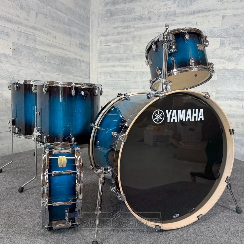 Yamaha Stage Custom Birch 5pc Drum Set 24/13/16/18/14 Deep Blue Sunburst - Drum Center Of Portsmouth