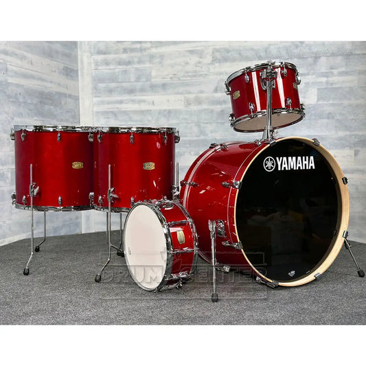Yamaha Stage Custom Birch 5pc Drum Set 24/13/16/18/14 Cranberry Red - Drum Center Of Portsmouth