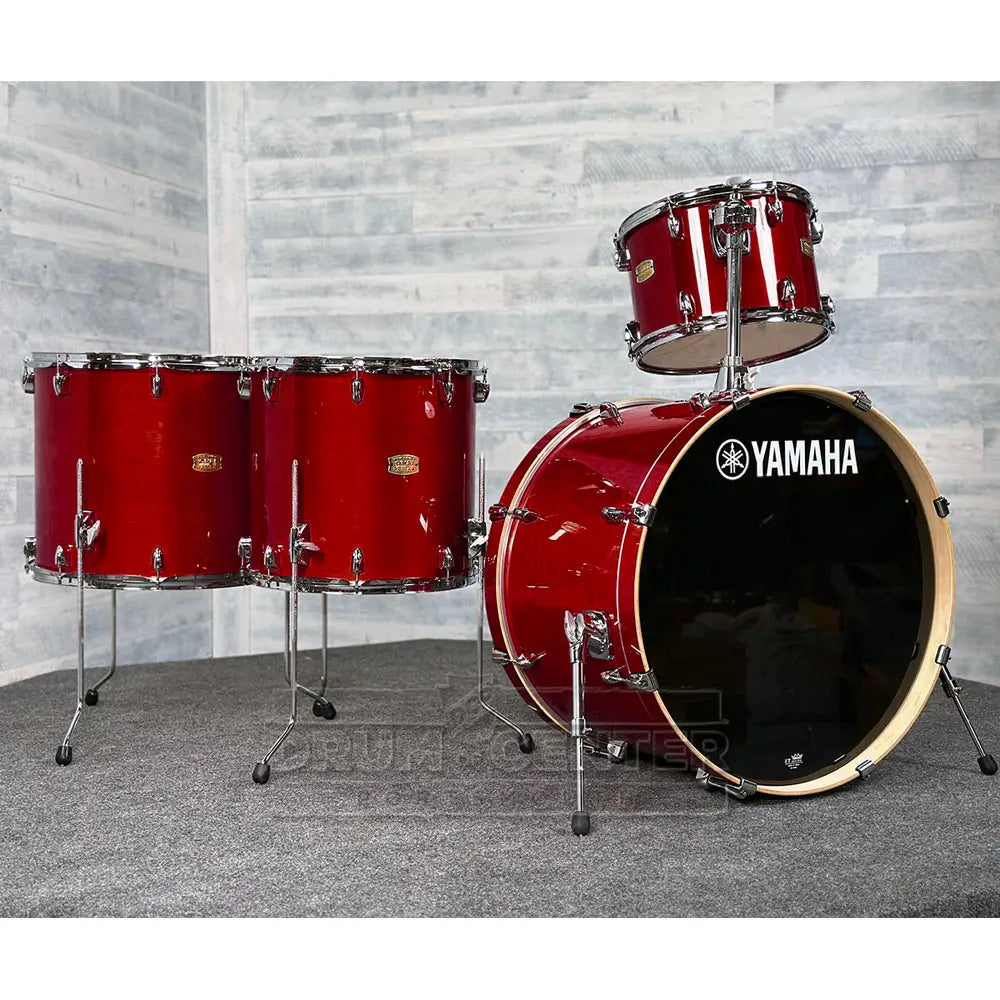 Yamaha Stage Custom Birch 4pc Drum Set 24/13/16/18 Cranberry Red - Drum Center Of Portsmouth