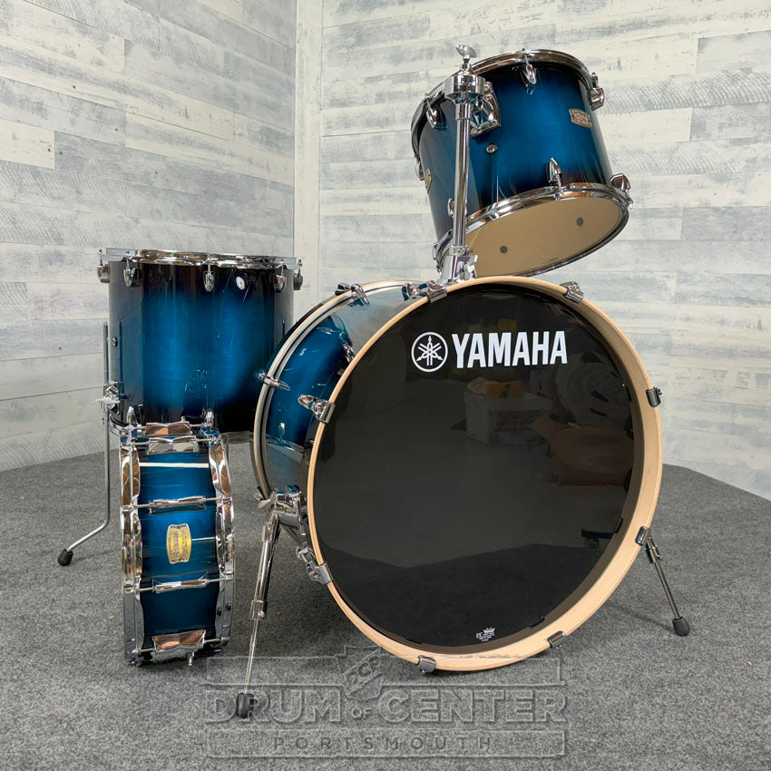Yamaha Stage Custom Birch 4pc Drum Set 24/14/16/14 Deep Blue Sunburst - Drum Center Of Portsmouth