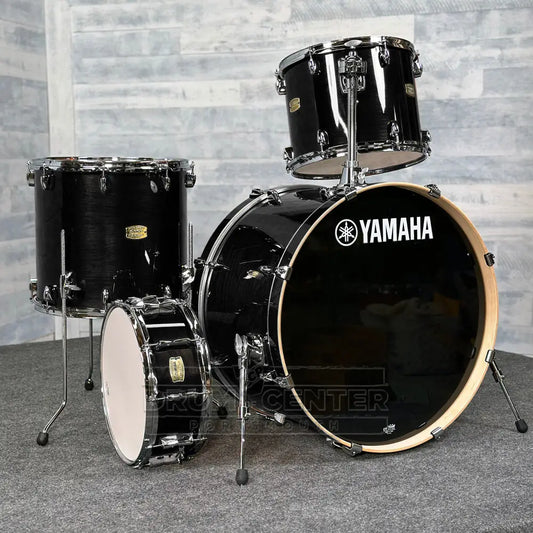 Yamaha Stage Custom Birch 4pc Drum Set 24/14/16/14 Raven Black - Drum Center Of Portsmouth