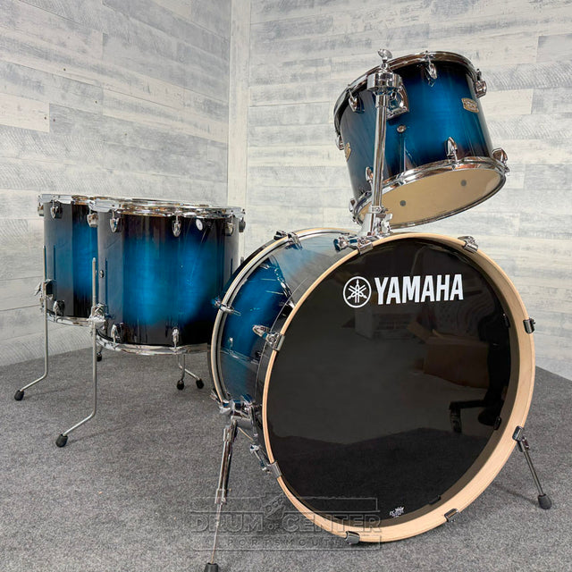 Yamaha Stage Custom Birch 4pc Drum Set 24/14/16/18 Deep Blue Sunburst - Drum Center Of Portsmouth