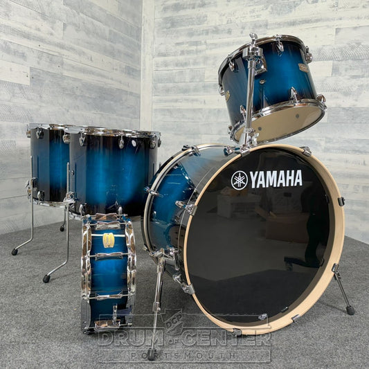Yamaha Stage Custom Birch 5pc Drum Set 24/14/16/18/14 Deep Blue Sunburst - Drum Center Of Portsmouth