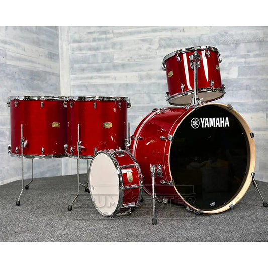 Yamaha Stage Custom Birch 5pc Drum Set 24/14/16/18/14 Cranberry Red - Drum Center Of Portsmouth