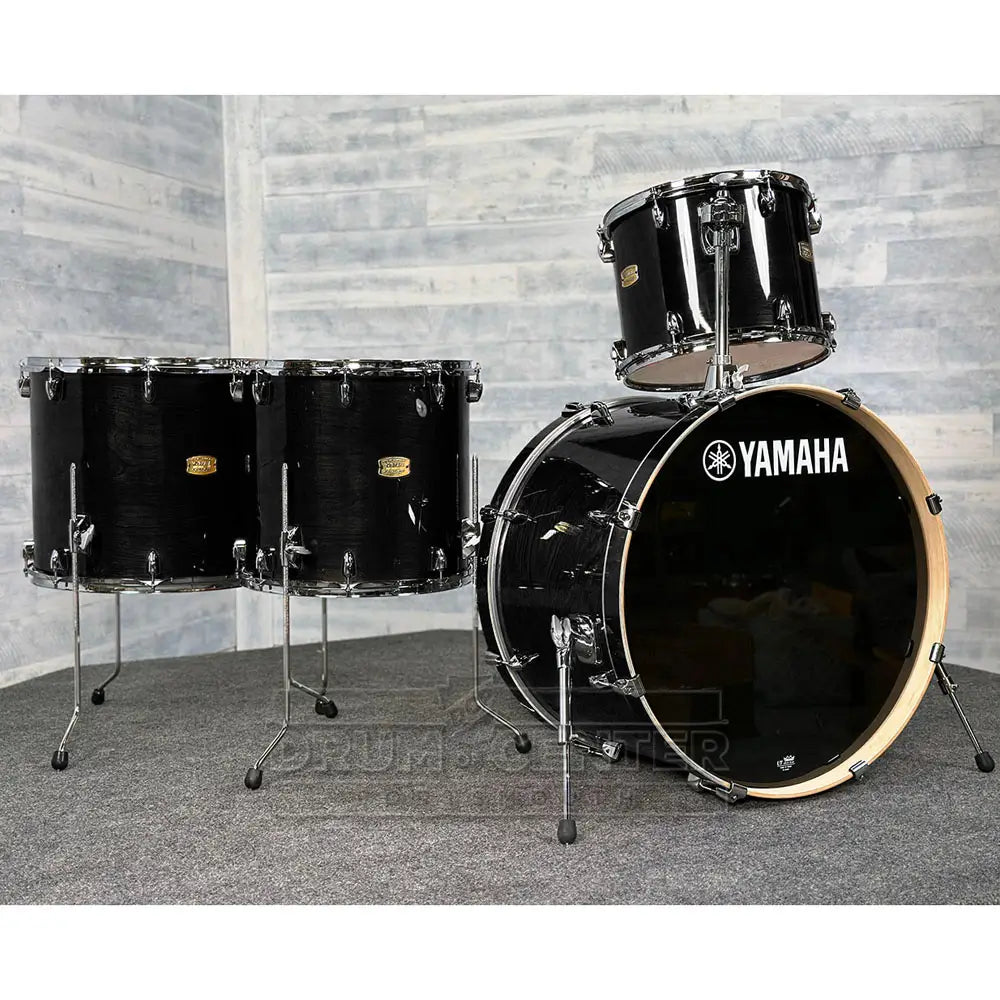 Yamaha Stage Custom Birch 4pc Drum Set 24/14/16/18 Raven Black