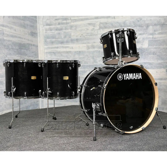 Yamaha Stage Custom Birch 4pc Drum Set 24/14/16/18 Raven Black - Drum Center Of Portsmouth