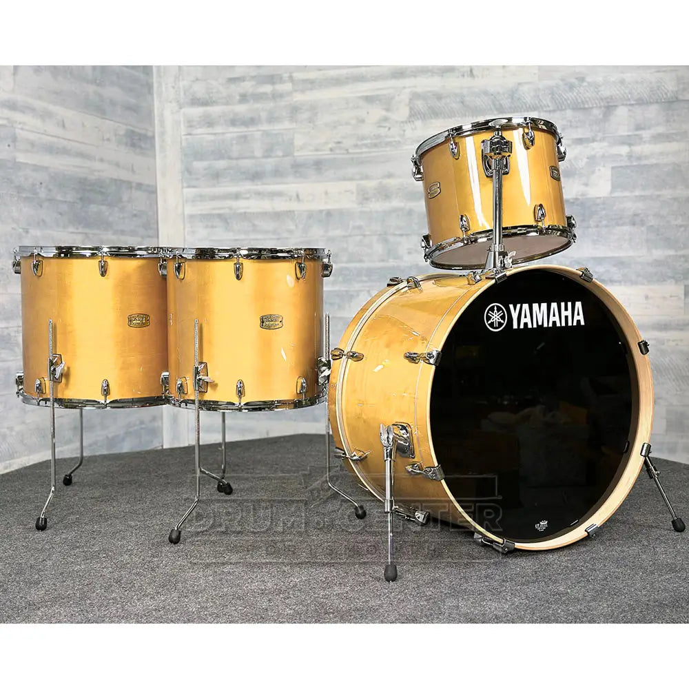 Yamaha Stage Custom Birch 4pc Drum Set 24/14/16/18 Natural Wood - Drum Center Of Portsmouth