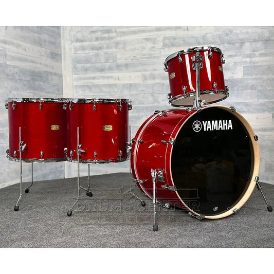 Yamaha Stage Custom Birch 4pc Drum Set 24/14/16/18 Cranberry Red - Drum Center Of Portsmouth