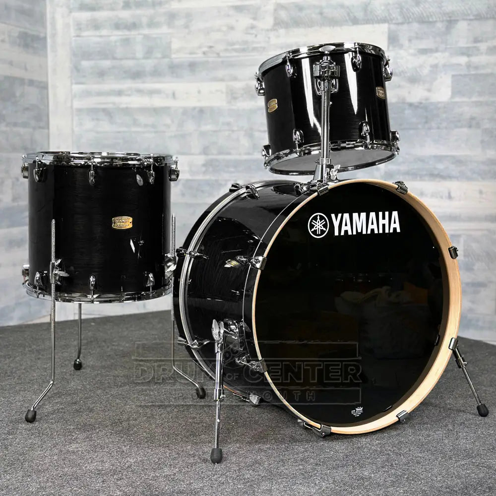 Yamaha Stage Custom Birch 3pc Drum Set 24/14/16 Raven Black - Drum Center Of Portsmouth