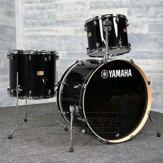 Yamaha Stage Custom Birch 3pc Drum Set 24/14/16 Raven Black - Drum Center Of Portsmouth