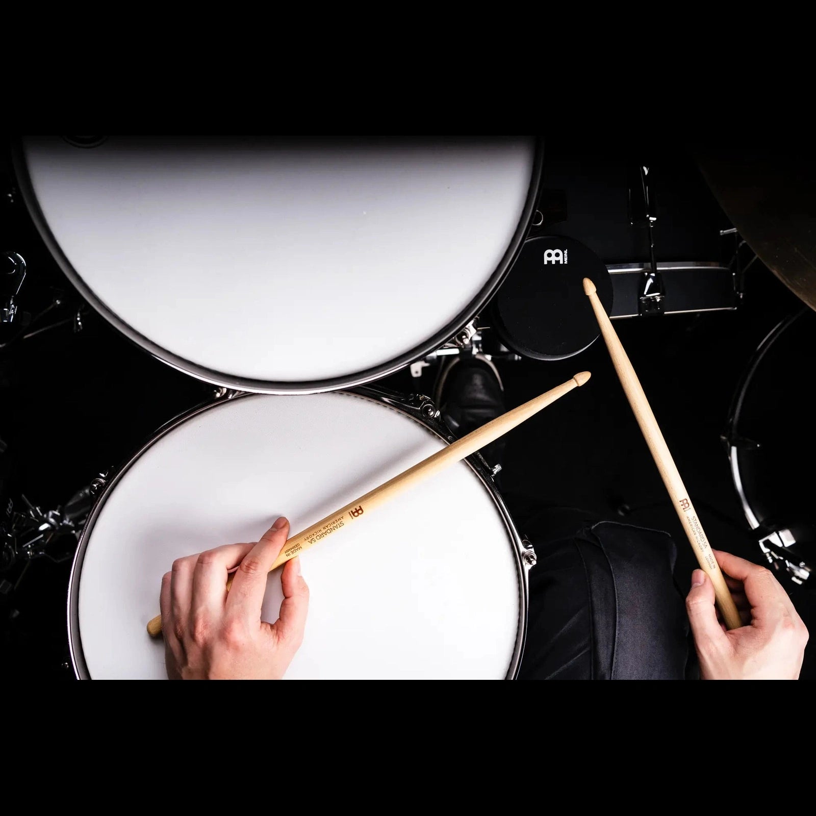 Meinl Bass Drum-Mounted Practice Pad 4" Black - Drum Center Of Portsmouth