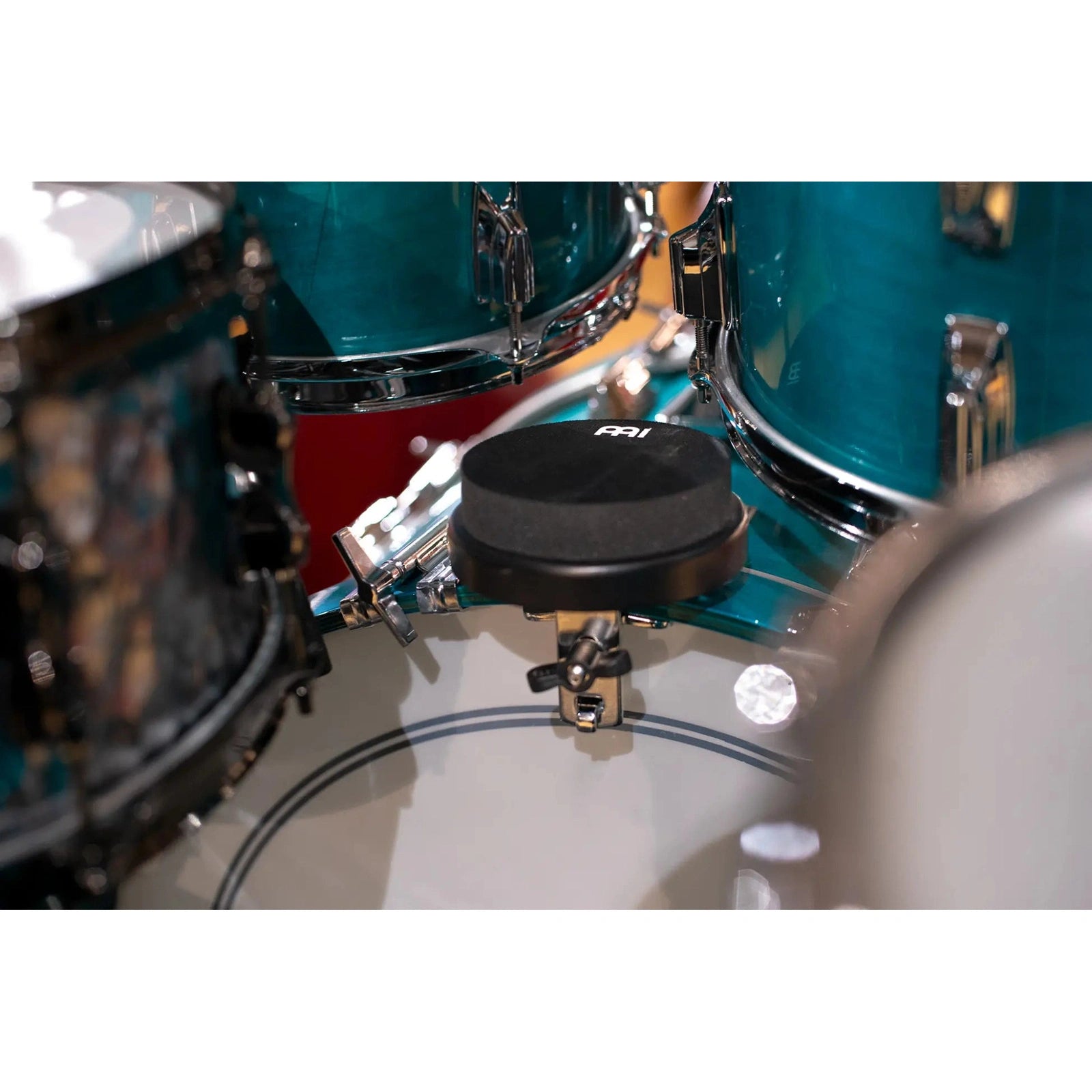 Meinl Bass Drum-Mounted Practice Pad 4" Black - Drum Center Of Portsmouth