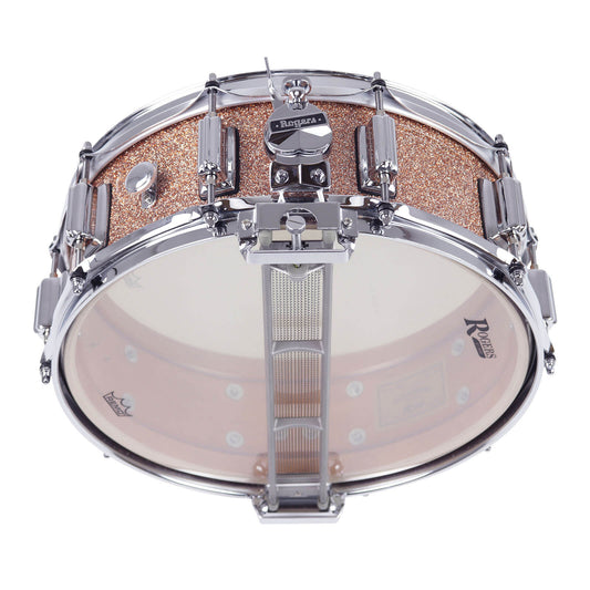 Rogers Dyna-Sonic Wood Shell Snare Drum 14x5 Champagne Sparkle Lacquer - Drum Center Of Portsmouth