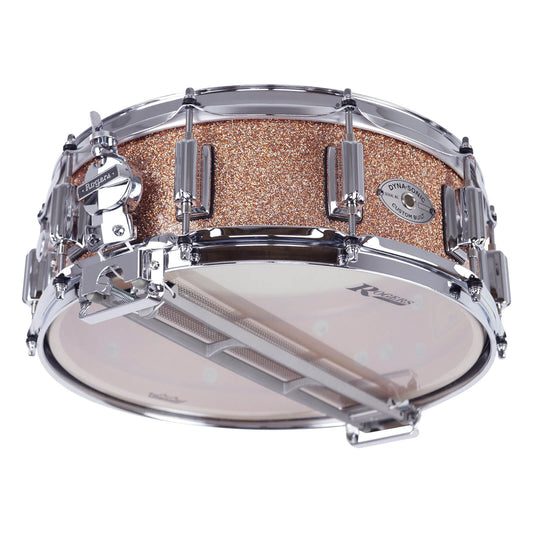 Rogers Dyna-Sonic Wood Shell Snare Drum 14x5 Champagne Sparkle Lacquer - Drum Center Of Portsmouth
