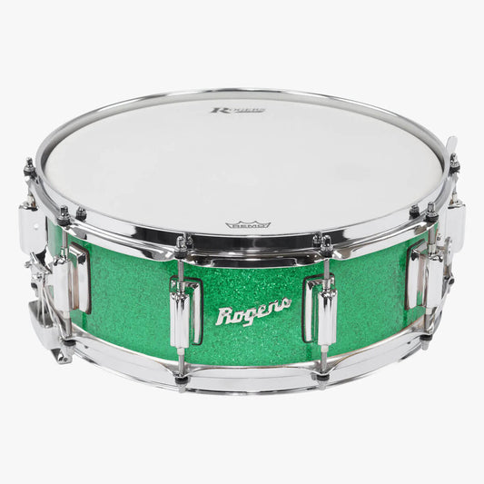 Rogers Dyna-Sonic Snare Drum 14x5 Green Sparkle - Drum Center Of Portsmouth