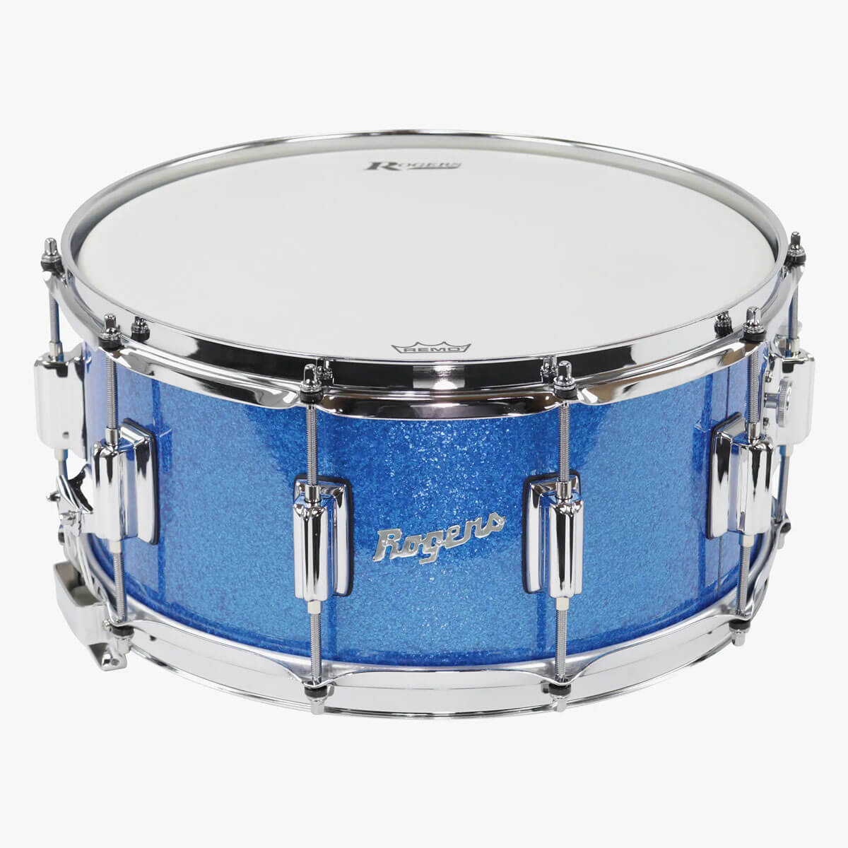 Rogers Dyna-Sonic Snare Drum 14x6.5 Blue Sparkle - Drum Center Of Portsmouth
