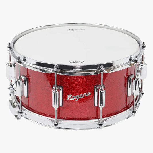 Rogers Dyna-Sonic Snare Drum 14x6.5 Red Sparkle - Drum Center Of Portsmouth