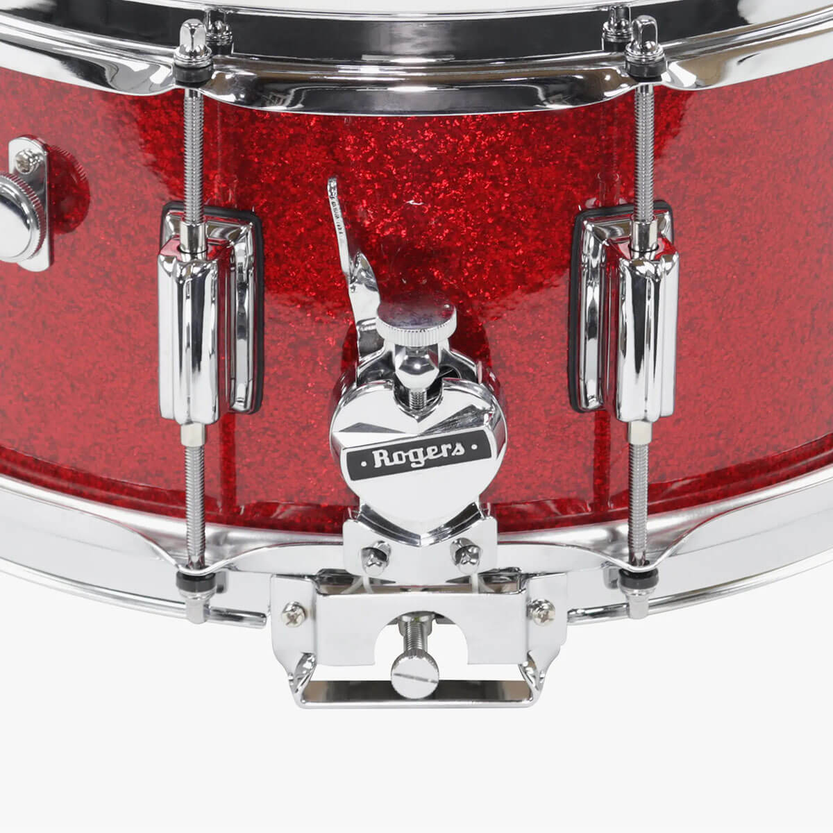 Rogers Dyna-Sonic Snare Drum 14x6.5 Red Sparkle - Drum Center Of Portsmouth
