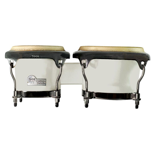 Toca Custom Deluxe Fiberglass Bongos Margarita Blanca - Drum Center Of Portsmouth