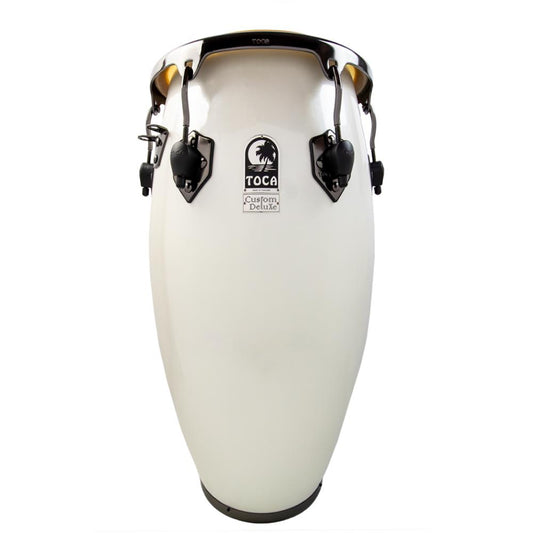 Toca Custom Deluxe Fiberglass Conga Margarita Blanca - Drum Center Of Portsmouth