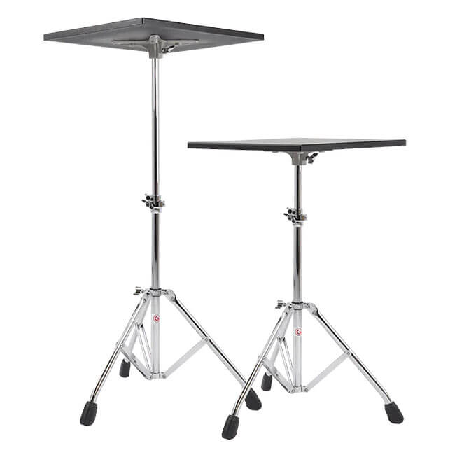Gibraltar 77WKST Workstation Elliptical Leg Base 2-Tier Stand with 15x18 Mounted Table