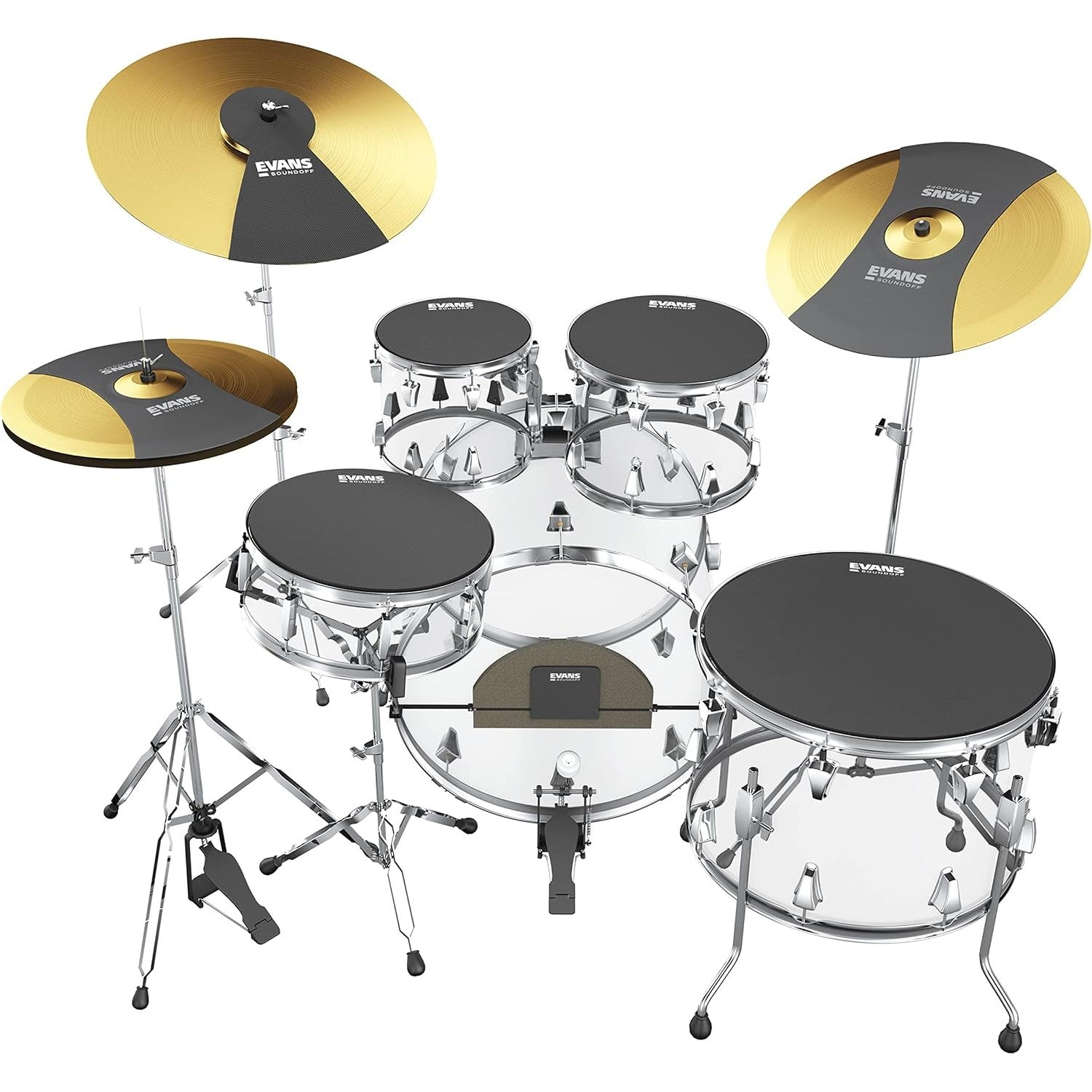Evans SoundOff Drum/Cymbal Mute Box Set, Standard Sizes - Drum Center Of Portsmouth