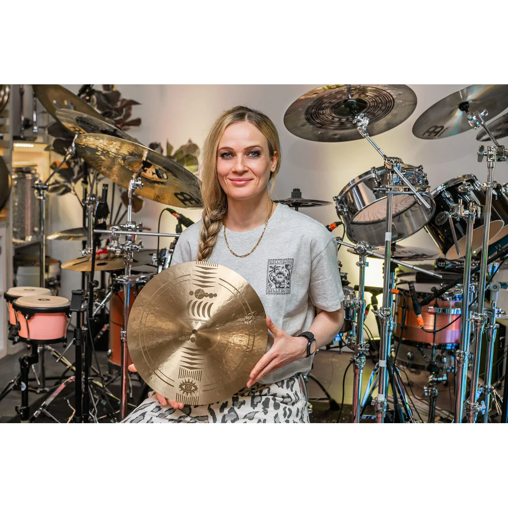 Meinl Artist Design Anika Nilles Lunar Hi Hat Cymbals 14" - Drum Center Of Portsmouth