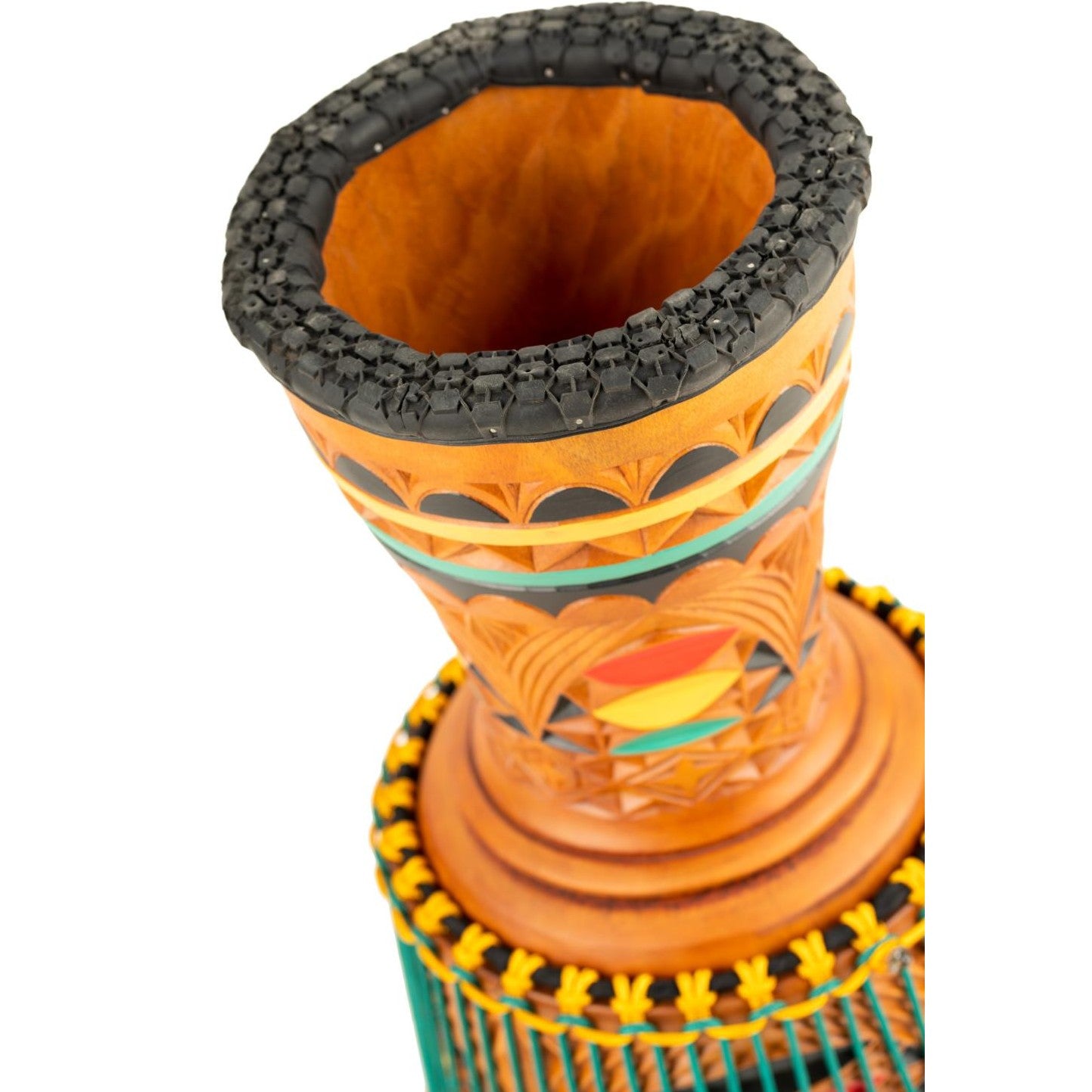 Meinl Artisan Edition Djembe 12" w/Colored Ornamental Carving - Drum Center Of Portsmouth