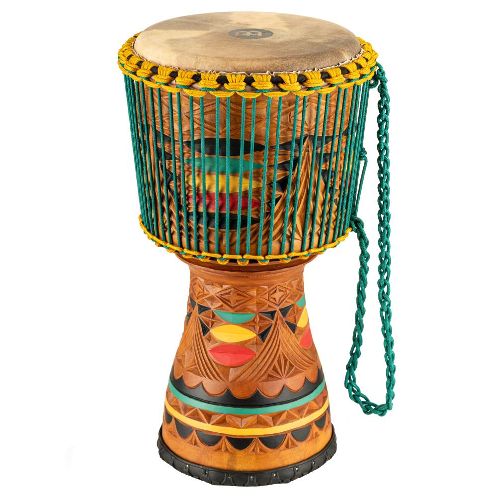 Meinl Artisan Edition Djembe 12" w/Colored Ornamental Carving - Drum Center Of Portsmouth