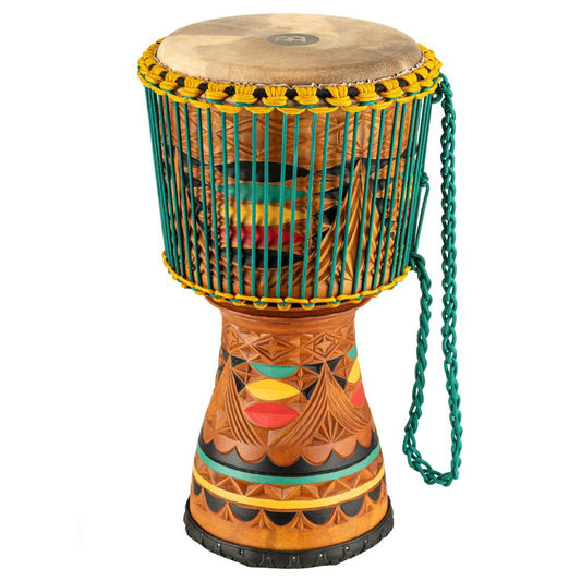 Meinl Artisan Edition Djembe 12" w/Colored Ornamental Carving - Drum Center Of Portsmouth