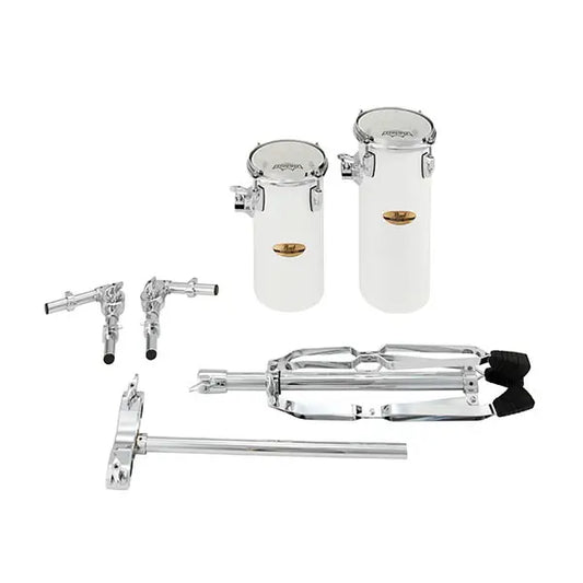 Pearl Rocket Toms w/Stand 6x12 & 6x15 Arctic White - Drum Center Of Portsmouth