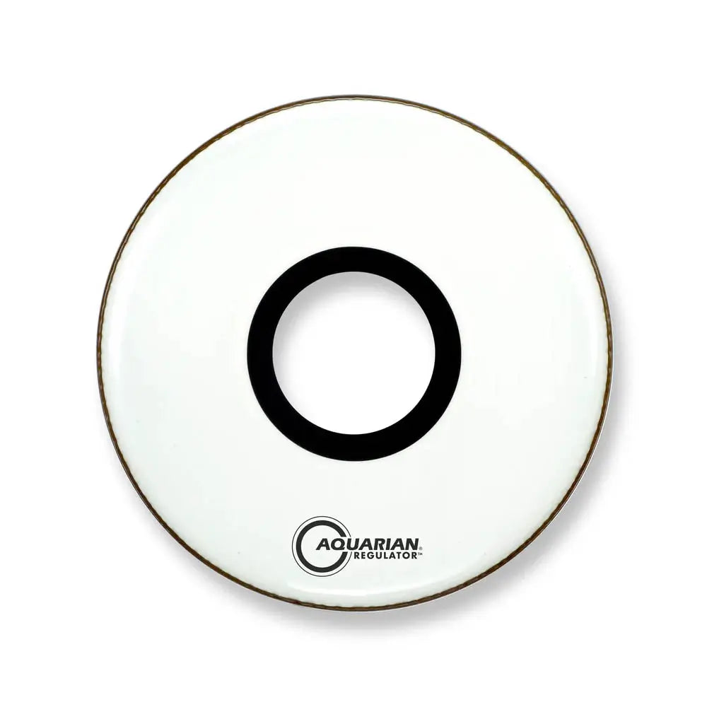 Aquarian Regulator Bass Drum Reso Head 22" White w/7" Center Port - Drum Center Of Portsmouth