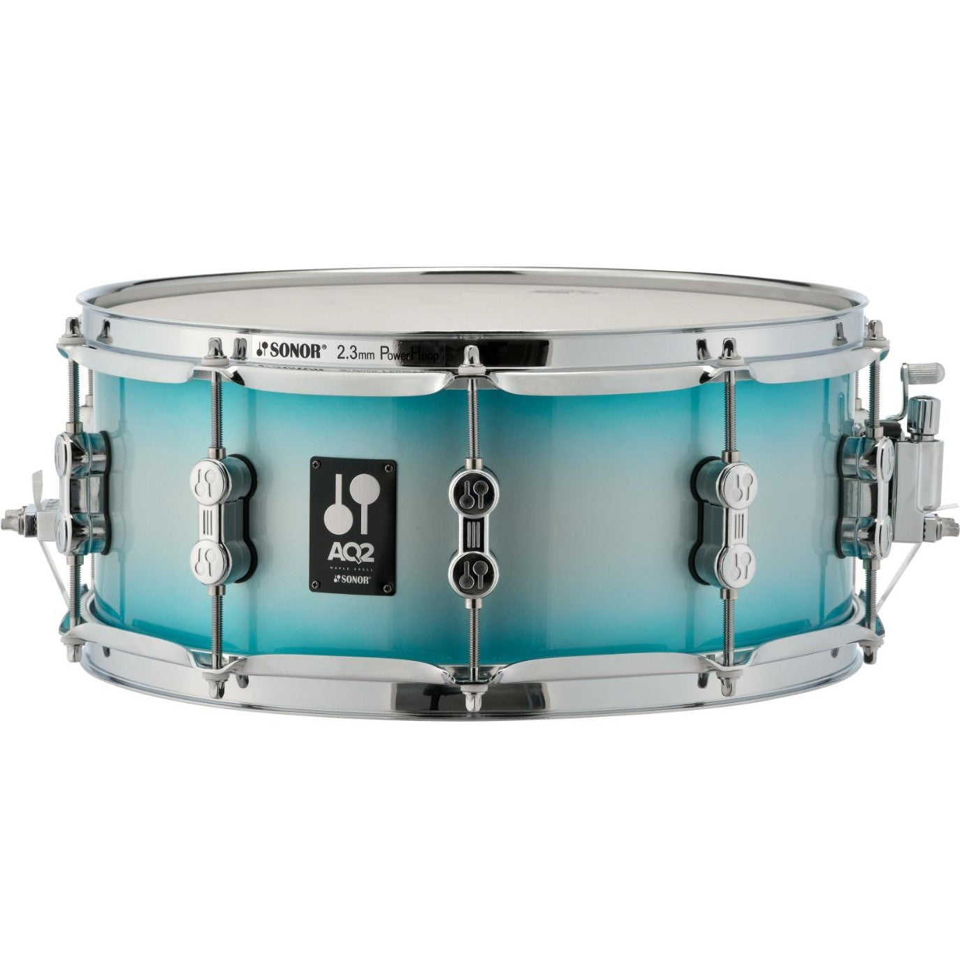 Sonor AQ2 Maple Snare Drum 13x6 Aqua Silver Burst - Drum Center Of Portsmouth