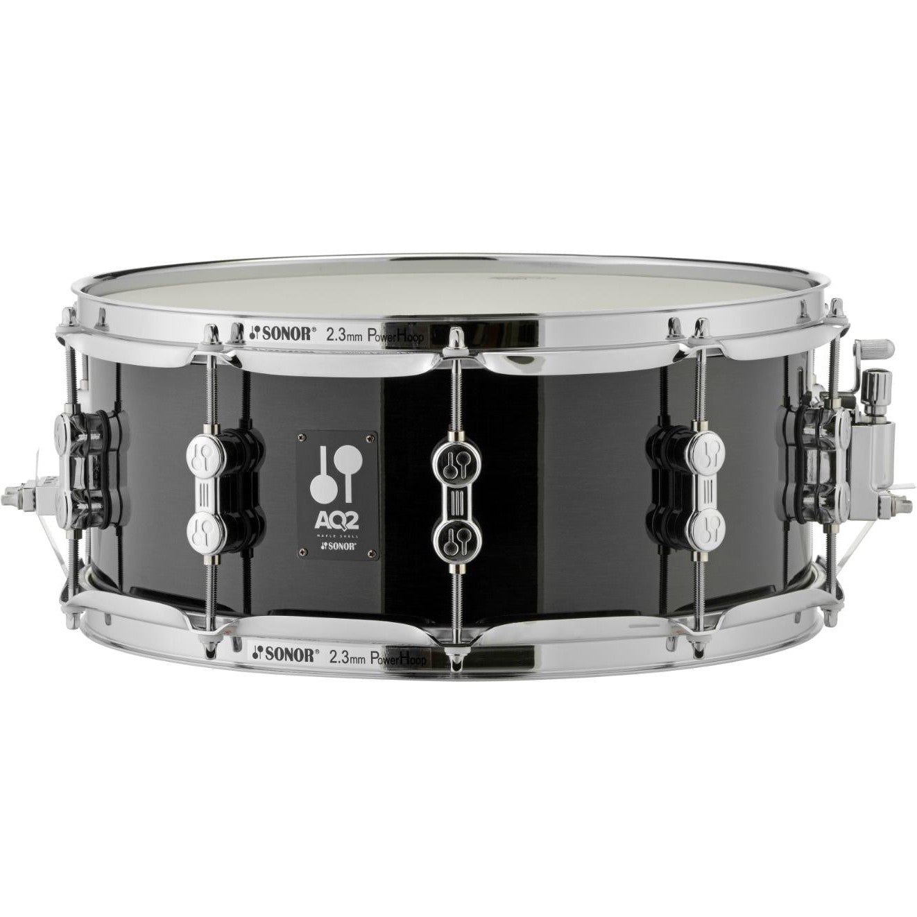 Sonor AQ2 Maple Snare Drum 13x6 Transparent Black - Drum Center Of Portsmouth