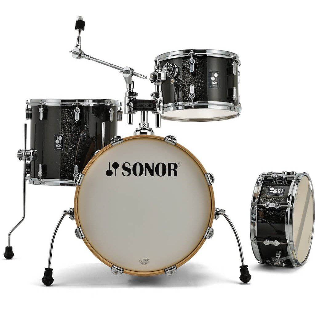 Sonor AQX 4pc Джаз Drum Set BlackSonor AQX 4pc Джаз Drum Set Black  