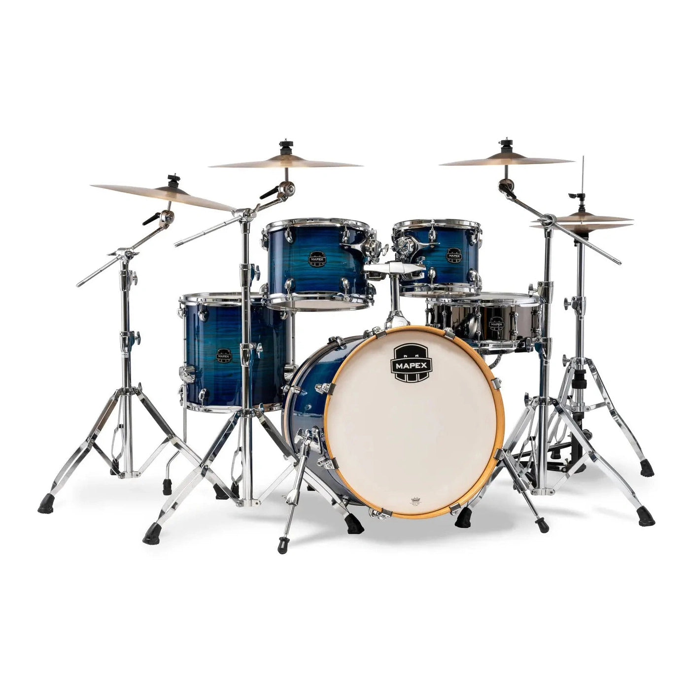 Mapex Armory 5pc Fusion Drum Set Blue Wave Burst