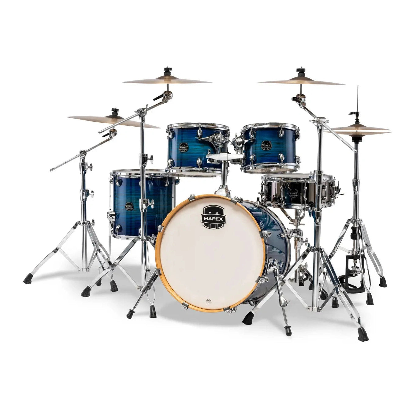 Mapex Armory 5pc Fusion Drum Set Blue Wave Burst