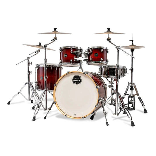 Mapex Armory 5pc Rock Drum Set Red Onyx Burst