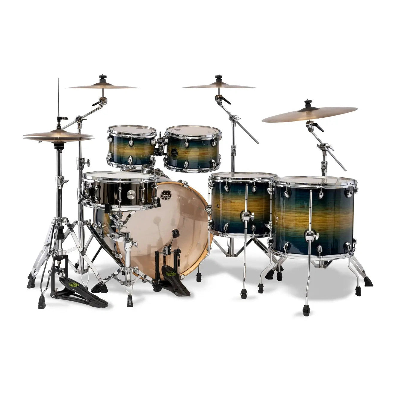 Mapex Armory 6pc Studioease Fast Drum Set Rainforest Burst